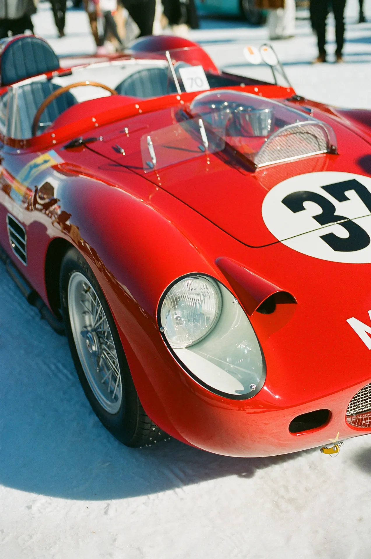 A rare red Ferrari